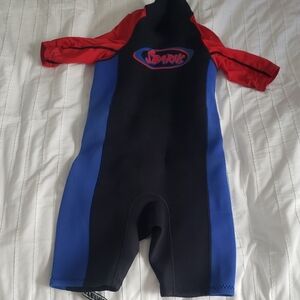 Stearns Kids Swim Wetsuit - Red and Blue